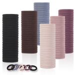 120PCS Soft Hair Ties For Women No-damage Ouchless Nylon Hair Accessories