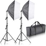 2PCS Spiral 4X 135WATT Light Portable Studio Kit