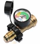 Dozyant Pol Propane Tank Adapter With Gauge Universal Fit Convert Pol Lp Tank Valve To QCC1 TYPE1 Propane Tank Gauge Old To Ne