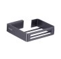 Devario Premio Soap Dish Square -gun Metal Grey