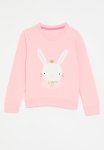 PoP Candy Bunny Print Sweatshirt - Light Pink