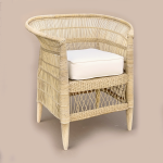 Traditional Malawi Cane Chair Support Initiative - 1 X Malawi Chair Plus Cushion