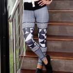 Ubuntu Tights Black & White - Printed Tights XS
