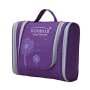 Aosbos Hanging Toiletry Bag For Women Men Portable Travel Cosmetic Makeup Organizer Bag Purple