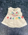 Keedo White Embroidered Floral Dress 12 18M