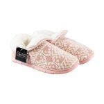 Slippers Ankle Boots Memory Foam Ladies Pink Size 7-8