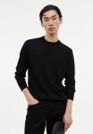 Regular Fit Wool-blend Jumper - Black