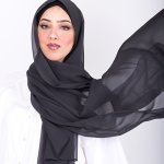 1 Solid Color Classic High-grade Chiffon Hijab Scarf Which Feels Delicate Soft And Silky And Can Be Used As A Shawl Or Headband 