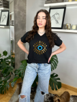 Evil Eye Oversized Tee - Black - Small