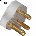 Plug Top 15A Rubber Plastic - Rubber