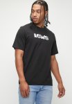Levi's Short Sleeves Relaxed Fit Tee - Overlap Logo Caviar