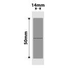 NB410 - - B18 N1 - 14X50MM - 130 Dark Silver Labels