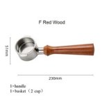 Coffee Accessories 2 Ears Naked Coffee Portafilter F Red Wood
