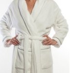 Coral Fleece Gowns 250 Gram- White