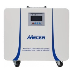 Mecer 1.5KW Portable Lithium 26V 100AH Pure Sine Wave Inverter With 840W Mppt SOL-I-CN-15L
