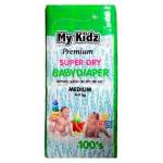 My Kidz Premium Super Day Dry Baby Diapers Medium 100S