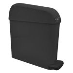 Ticra Large Sanitary Bin – Matt Black Plastic