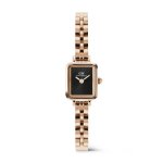 Quadro MINI Arch 3-LINK Onyx Sunray Rose Gold Watch