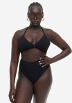 Padded Triangle Bikini Top - Black