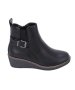 Ladies Savoy Crepe Ankle Boot - 8 / Black