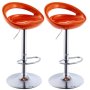 Bar Stools / Kitchen Counter Breakfast Chairs - 2 Pack - Wine Red Maroon