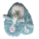 Baby Snoozies - Blue White - UK Junior 1.5. Fluffy Baby Goat Snoozies
