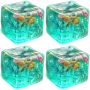 Ice Cube Squishy Fidget Toy Squeeze Ball Toys With Real Sea Shells