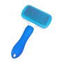 Pet Grooming Tool Self Cleaning Slicker Brush For Dogs And Cats In Grey