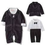 All In One Boys Suit Set With Black Suit Jacket
