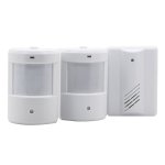 1 To 2 Pir Infrared Sensors Wireless Doorbell Alarm Detector For Home Office