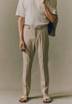 Slim Fit Suit Trousers - Beige