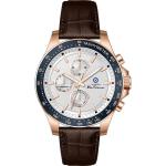 Ben Sherman Men's Rose Gold Chronograph Watch With Brown Leather Strap