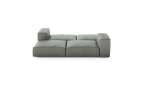 Double Lounger - Leather - Light Grey - 241CM X 210CM