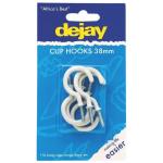 Cup Hook White 38MM 6PCE A360