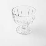 - Hand Pressed Ice-cream Bowl Set Of 4 Choose From 3 Colours - Clear