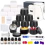 Home-diy Candle Making Kit For Adults Soy Wax 7 Scents Jars & Tools
