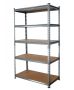 Titan Rack - 5 Tier Shelving - 90 X 45 X 180 Cm - White Frame