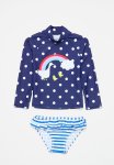 PoP Candy Printed Long Sleeve Bikini Set - Blue