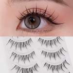 Thai Comic False Eyelashes Little Devil Style With Transparent Stem False Eyelash Reusable Wispy Lashes For Cosplay And Stages M