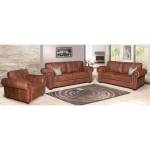 Lounge Suite Christina 3PIECE Full Leather Andes Spice