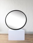 Round Wall Mirror Black 120CM