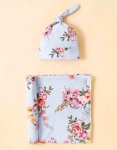 Floral Swaddle And Pumpkin Hat