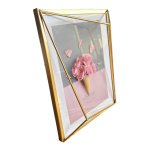 Medium Photoframe - Gold Frame Geometric