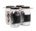 Regent Chalkboard Jars 4PK - 750ML