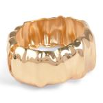 Goldair Gold Oversized Hammered Bangle