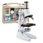 1200X HD Metal Microscope Set Box Beginner Science Educational Student Gift
