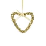 Iron Heart With Bells 12X3X1CM - Gold