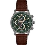 Ben Sherman Men's Green Chronograph Watch With Brown Leather Strap