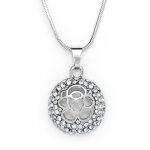 Round Pendant With Rose Pattern