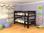Homestead Double Bunk Walnut